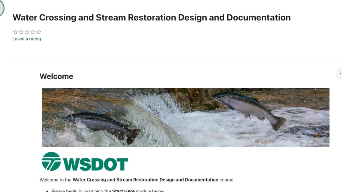 Training sites & web example